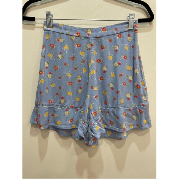 Miss Selfridge Pants - Miss Selfridge Ditsy Floral High Waist Shorts Size 2 Cottagecore Coquette Girly